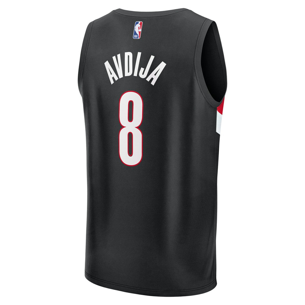 Deni Avdija Portland Trail Blazers Fast Break Replica Jersey Icon Edition Black - NBA