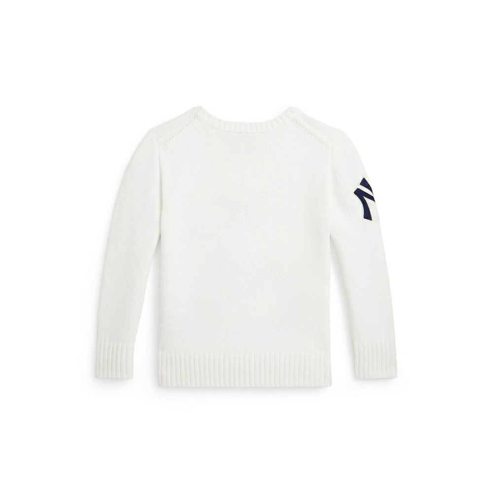 Yankees Polo Ralph Lauren Preschool Bear Sweater - MLB