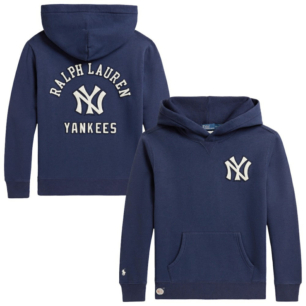 Yankees Polo Ralph Lauren Youth Fleece Hoodie - MLB