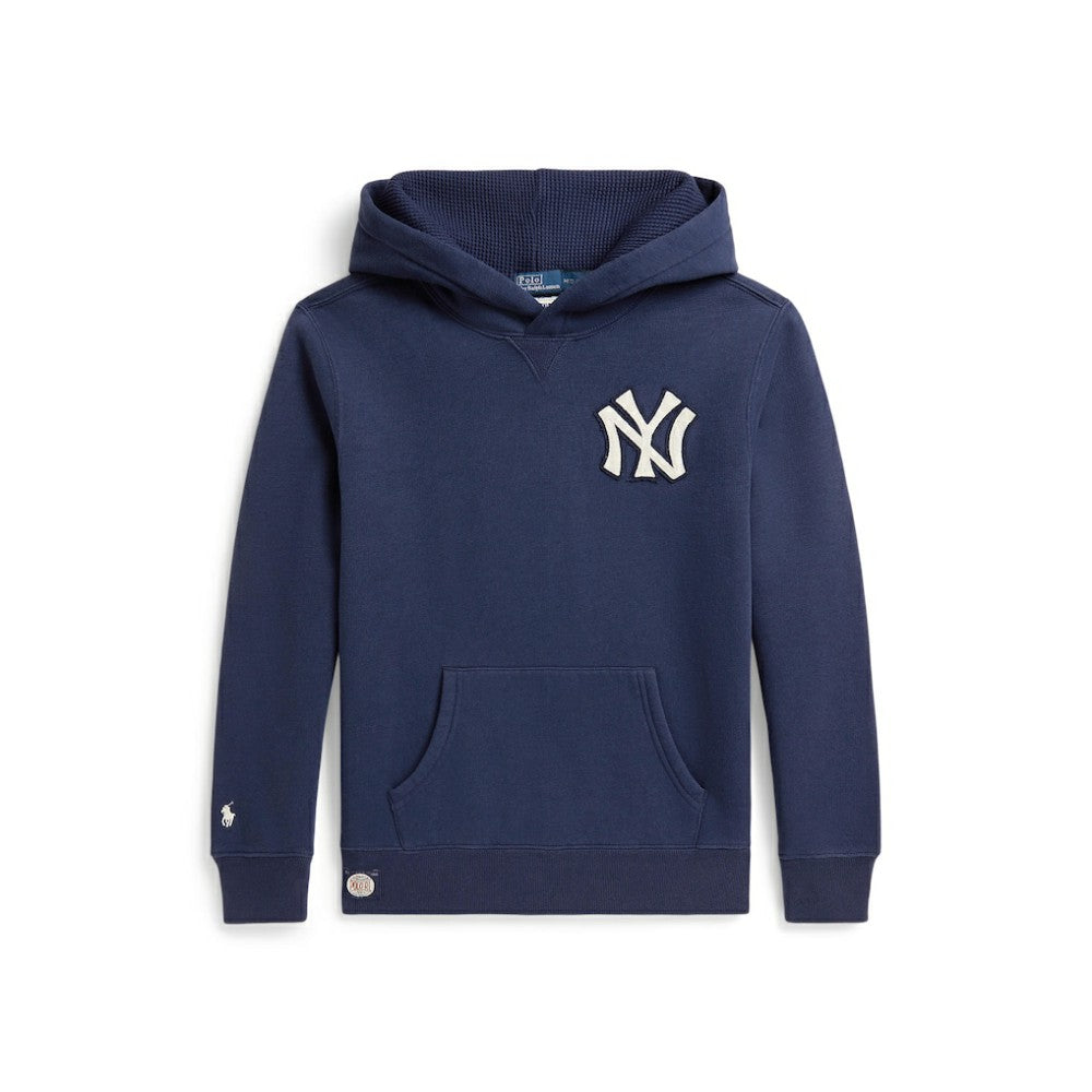 Yankees Polo Ralph Lauren Youth Fleece Hoodie - MLB