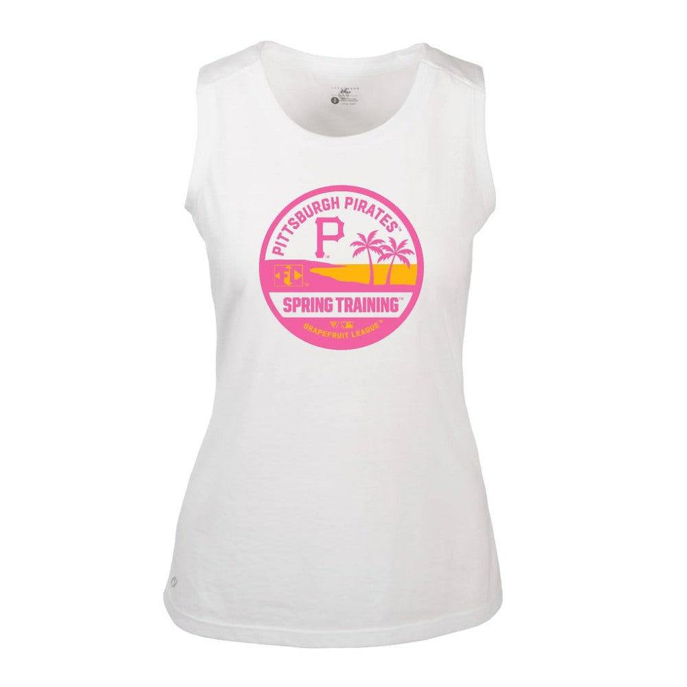 Pittsburgh Pirates Levelwear Women's Macy Spring Training Badge Bold Tank Top - MLB