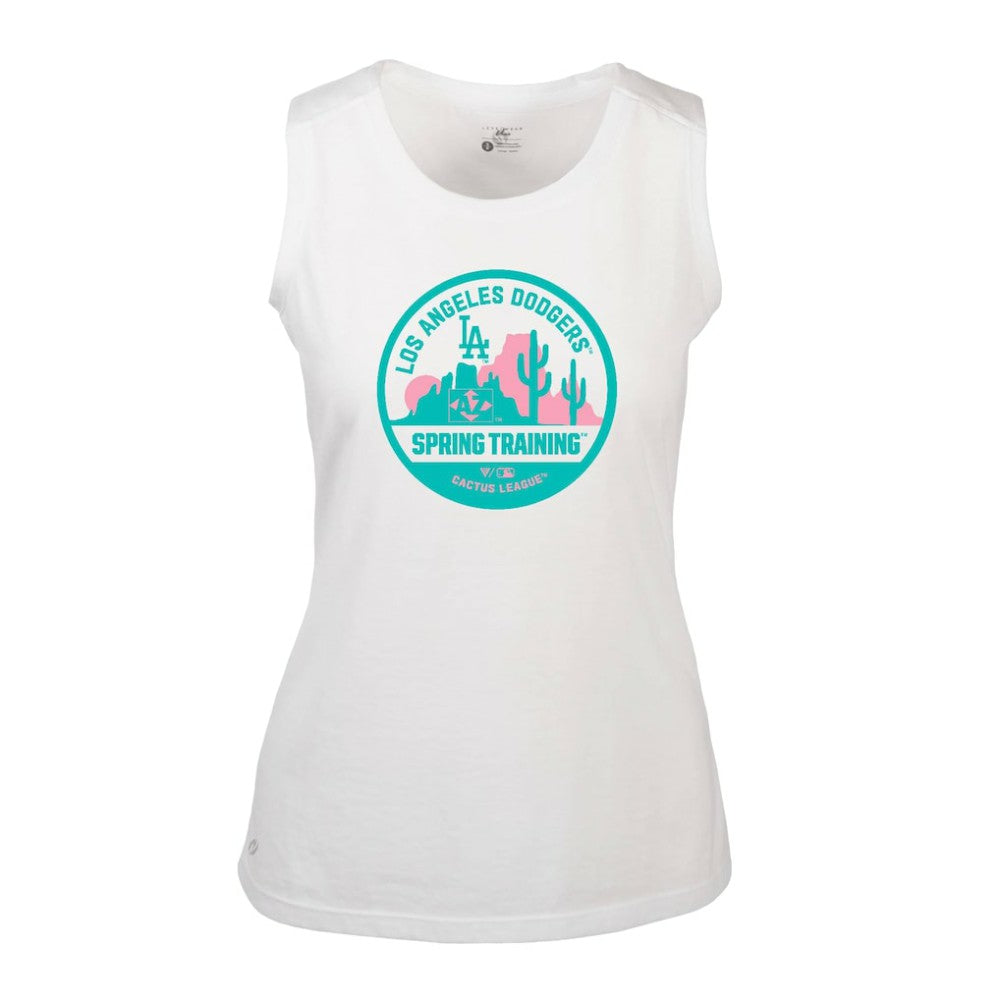 Los Angeles Dodgers Levelwear Women's Macy Spring Training Badge Bold Tank Top - MLB