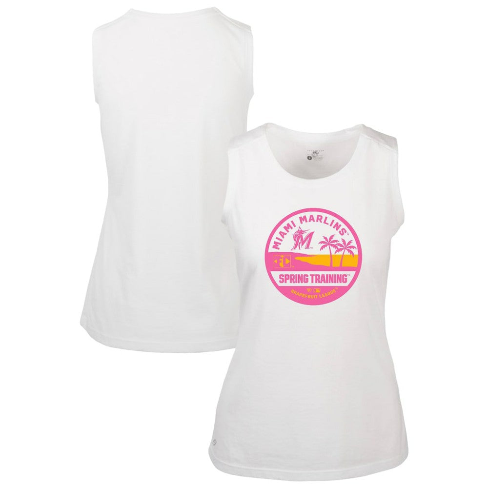 Miami Marlins Levelwear Women's Macy Spring Training Badge Bold Tank Top - MLB