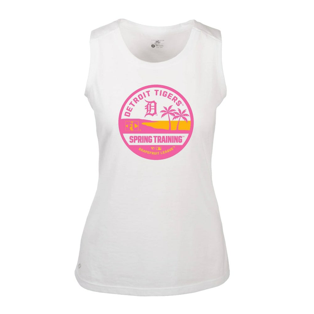 Detroit Tigers Levelwear Women's Macy Spring Training Badge Bold Tank Top - MLB