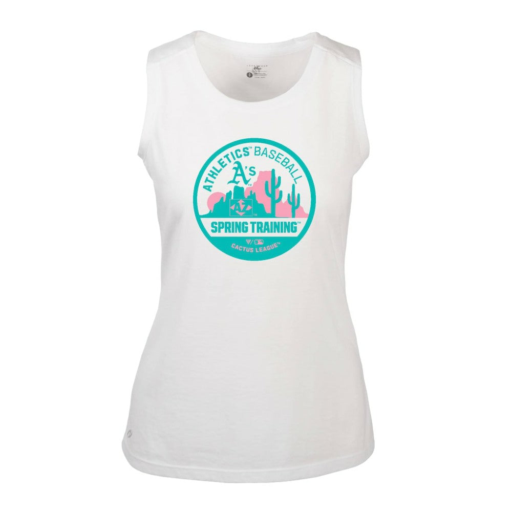 Athletics Levelwear Women's Macy Spring Training Badge Bold Tank Top - MLB