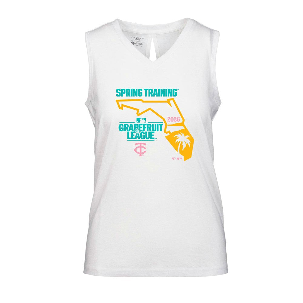 Minnesota Twins Levelwear Women's 2026 Spring Training Paisley Ball Bold Tank - MLB