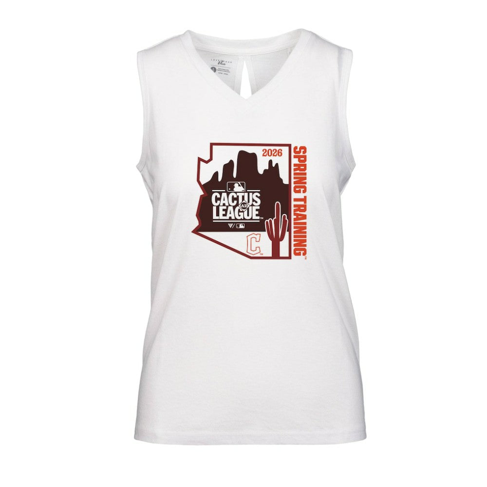 Cleveland Guardians Levelwear Women's 2026 Spring Training Paisley Ball Bold Tank - MLB