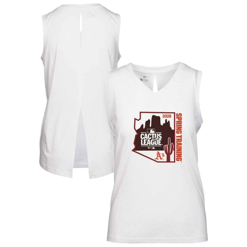 Athletics Levelwear Women's 2026 Spring Training Paisley Ball Bold Tank - MLB