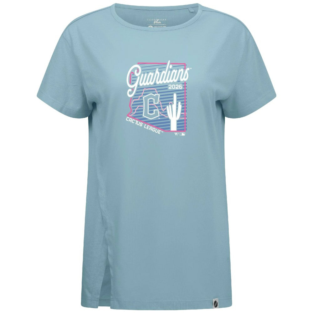 Cleveland Guardians Levelwear Women's Influx Spring Training Sunrise Bold T-Shirt - MLB
