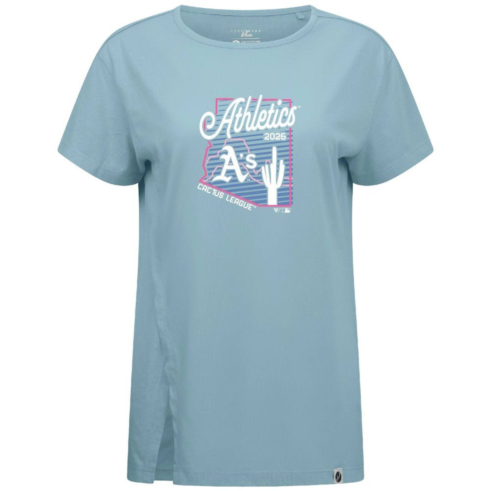 Athletics Levelwear Women's Influx Spring Training Sunrise Bold T-Shirt - MLB