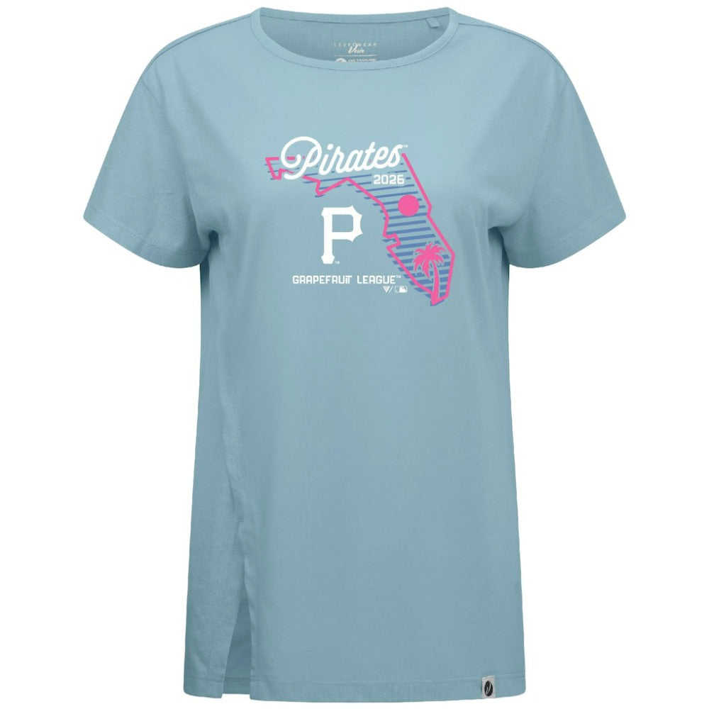 Pittsburgh Pirates Levelwear Women's Influx Spring Training Sunrise Bold T-Shirt - MLB