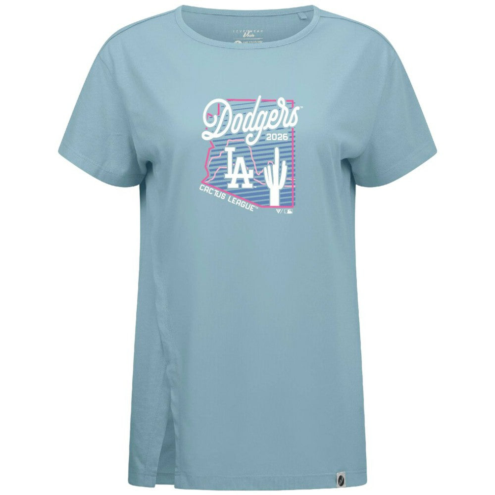Los Angeles Dodgers Levelwear Women's Influx Spring Training Sunrise Bold T-Shirt - MLB