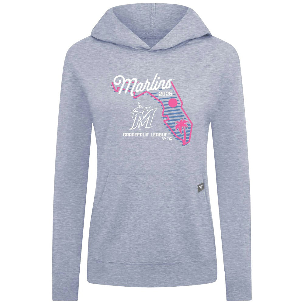 Miami Marlins Levelwear Women's Relay Spring Training Sunrise Bold Hoodie - MLB