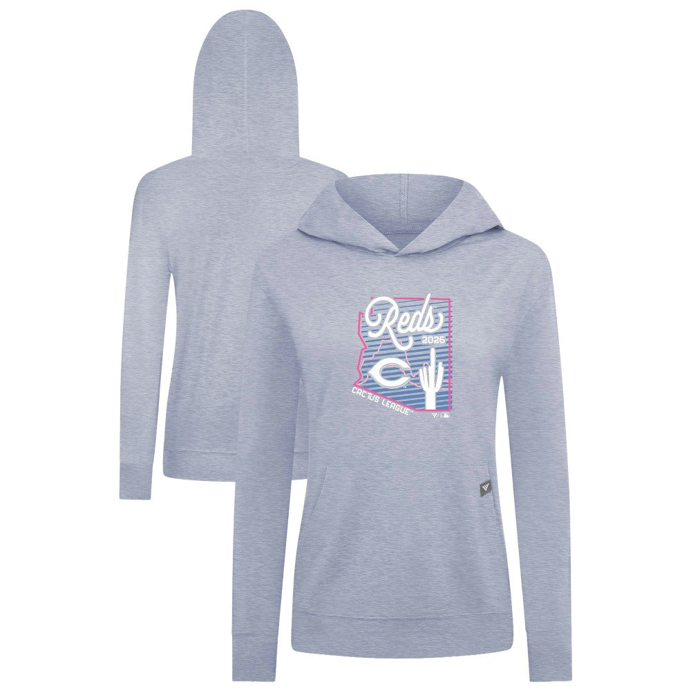 Cincinnati Reds Levelwear Women's Relay Spring Training Sunrise Bold Hoodie - MLB