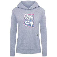 Cincinnati Reds Levelwear Women's Relay Spring Training Sunrise Bold Hoodie - MLB