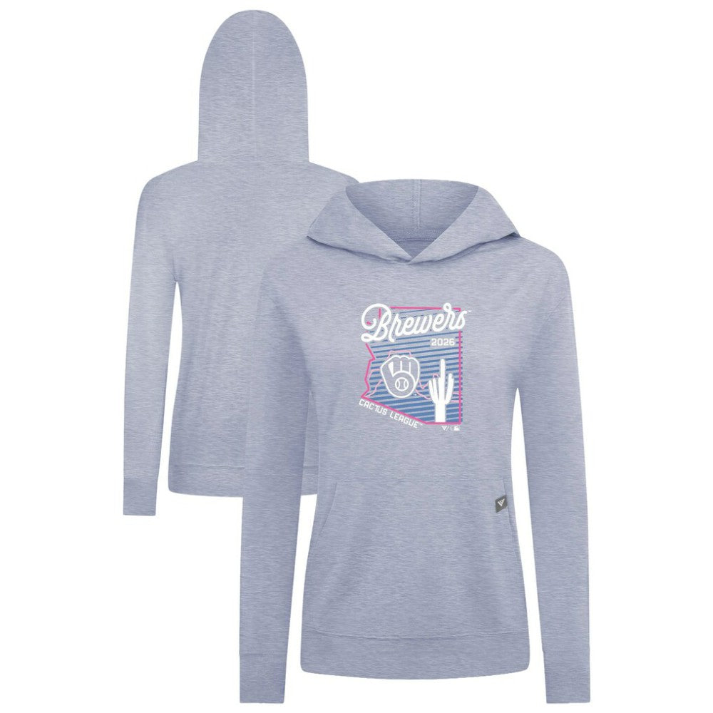 Milwaukee Brewers Levelwear Women's Relay Spring Training Sunrise Bold Hoodie - MLB