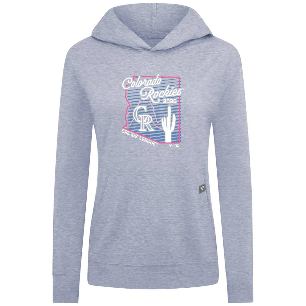 Colorado Rockies Levelwear Women's Relay Spring Training Sunrise Bold Hoodie - MLB