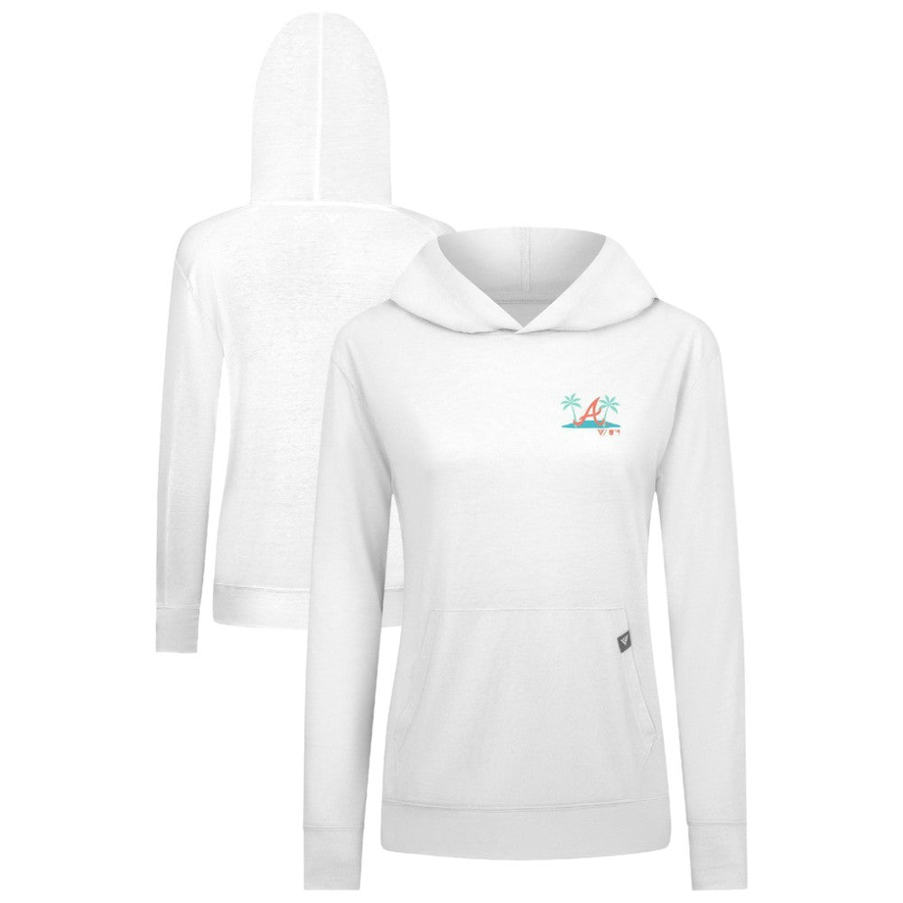 Atlanta Braves Levelwear Women's Relay Spring Break Panoramic Bold Hoodie - MLB