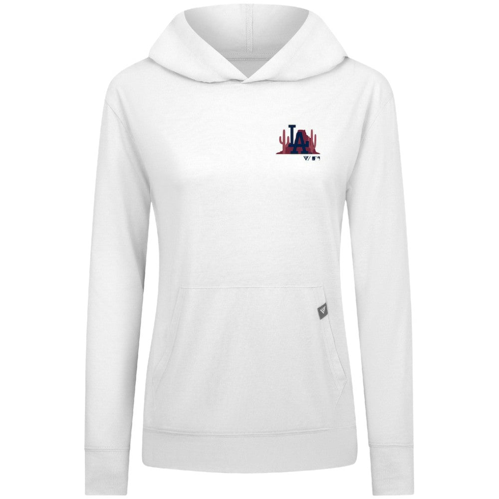 Los Angeles Dodgers Levelwear Women's Relay Spring Break Panoramic Bold Hoodie - MLB