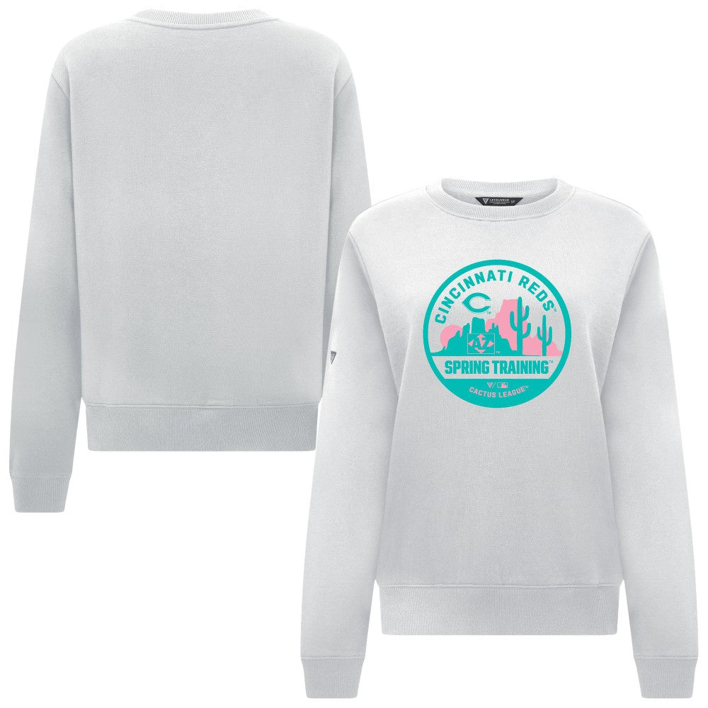 Cincinnati Reds Levelwear Women's Yvette Spring Training Badge Bold Sweatshirt - MLB