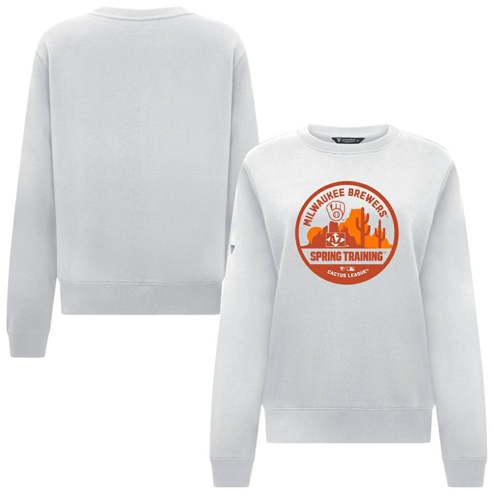 Milwaukee Brewers Levelwear Women's Yvette Spring Training Badge Bold Sweatshirt - MLB