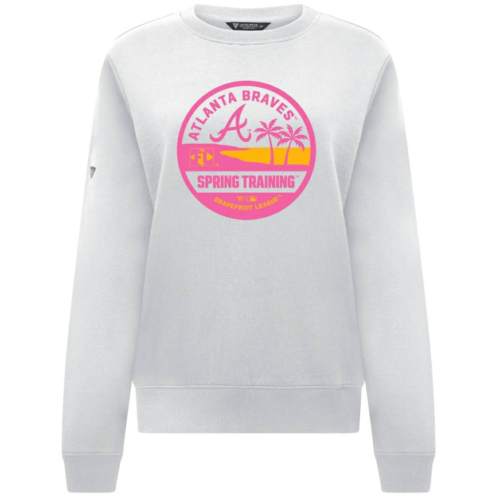 Atlanta Braves Levelwear Women's Yvette Spring Training Badge Bold Sweatshirt - MLB