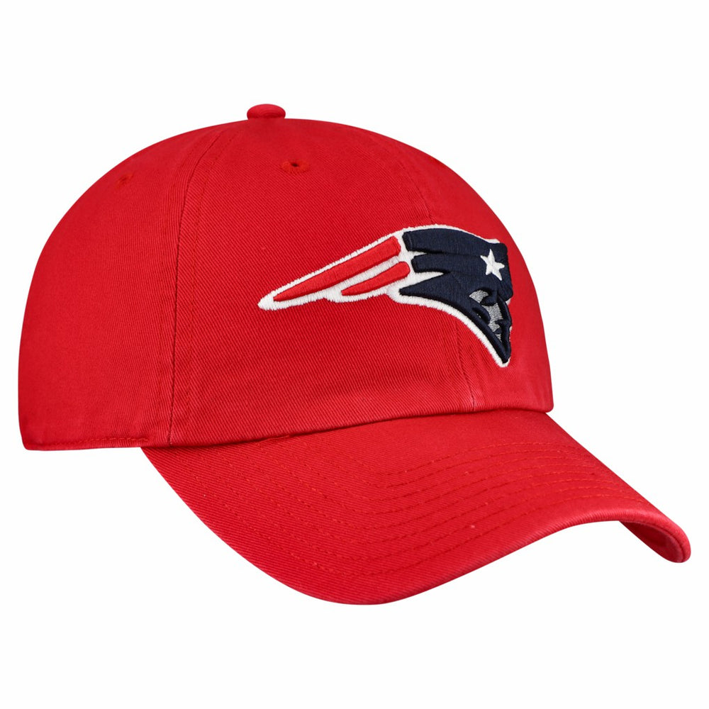 New England Patriots '47 Clean Up Primary Logo Adjustable Hat Red | 47 brand
