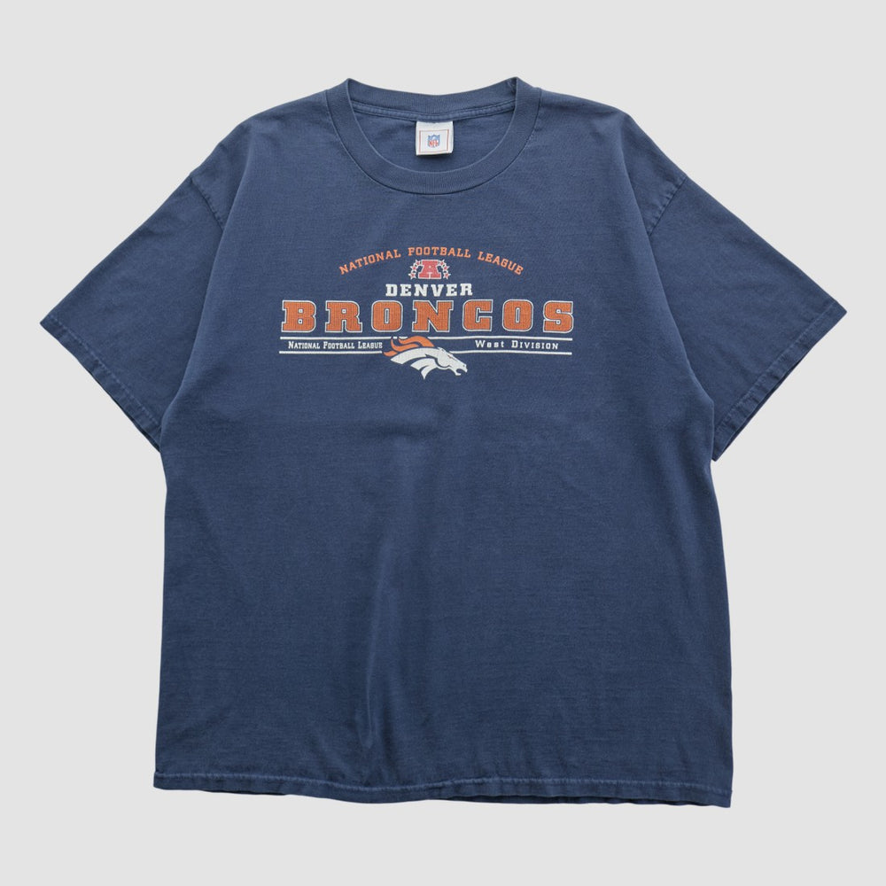 Denver Broncos NFL 2000s T-shirt Navy Vintage | Fanatics