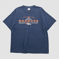 Denver Broncos NFL 2000s T-shirt Navy Vintage | Fanatics