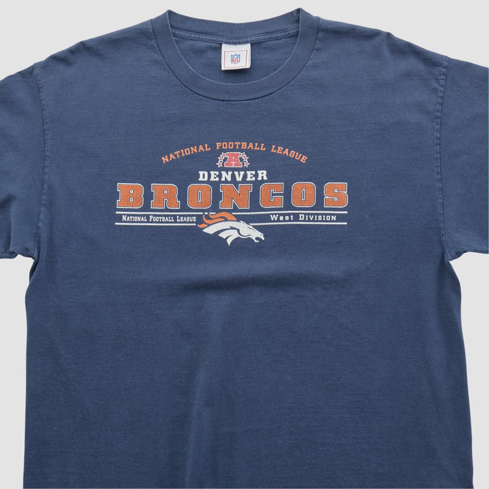 Denver Broncos NFL 2000s T-shirt Navy Vintage | Fanatics