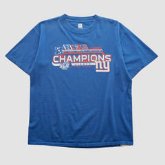 Super Bowl XLII NFL 2007 T-shirt Blue Vintage | Fanatics