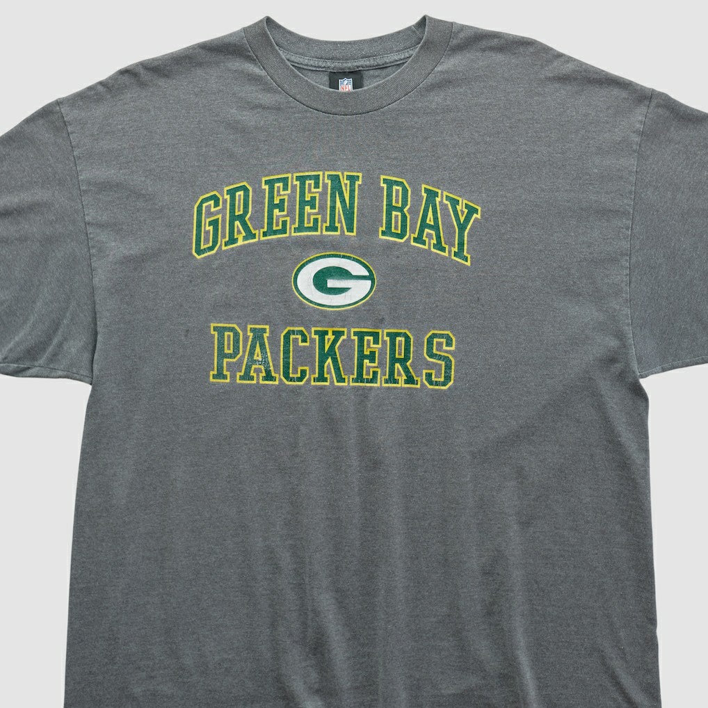 Green Bay Packers NFL 2010s T-shirt Dark Heather Gray Vintage | Fanatics