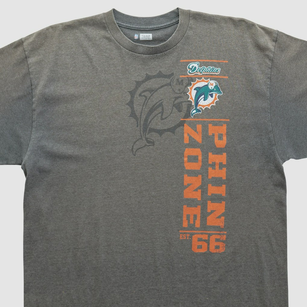 Miami Dolphins NFL 2010s T-shirt Dark Heather Gray Vintage | Fanatics