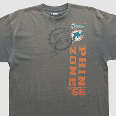 Miami Dolphins NFL 2010s T-shirt Dark Heather Gray Vintage | Fanatics