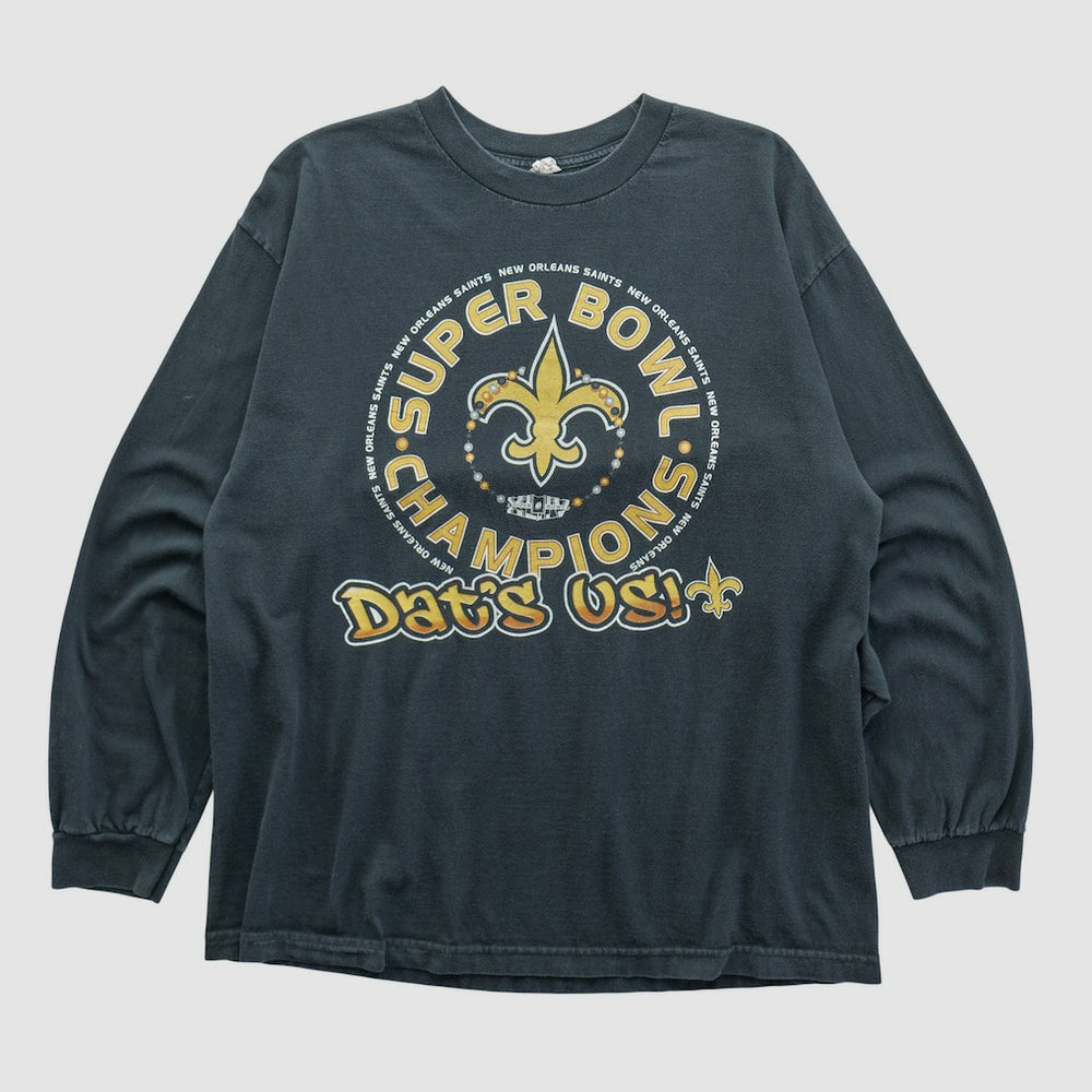 New Orleans Saints Alstyle 2010 Long Sleeve T-shirt Black Vintage | Fanatics