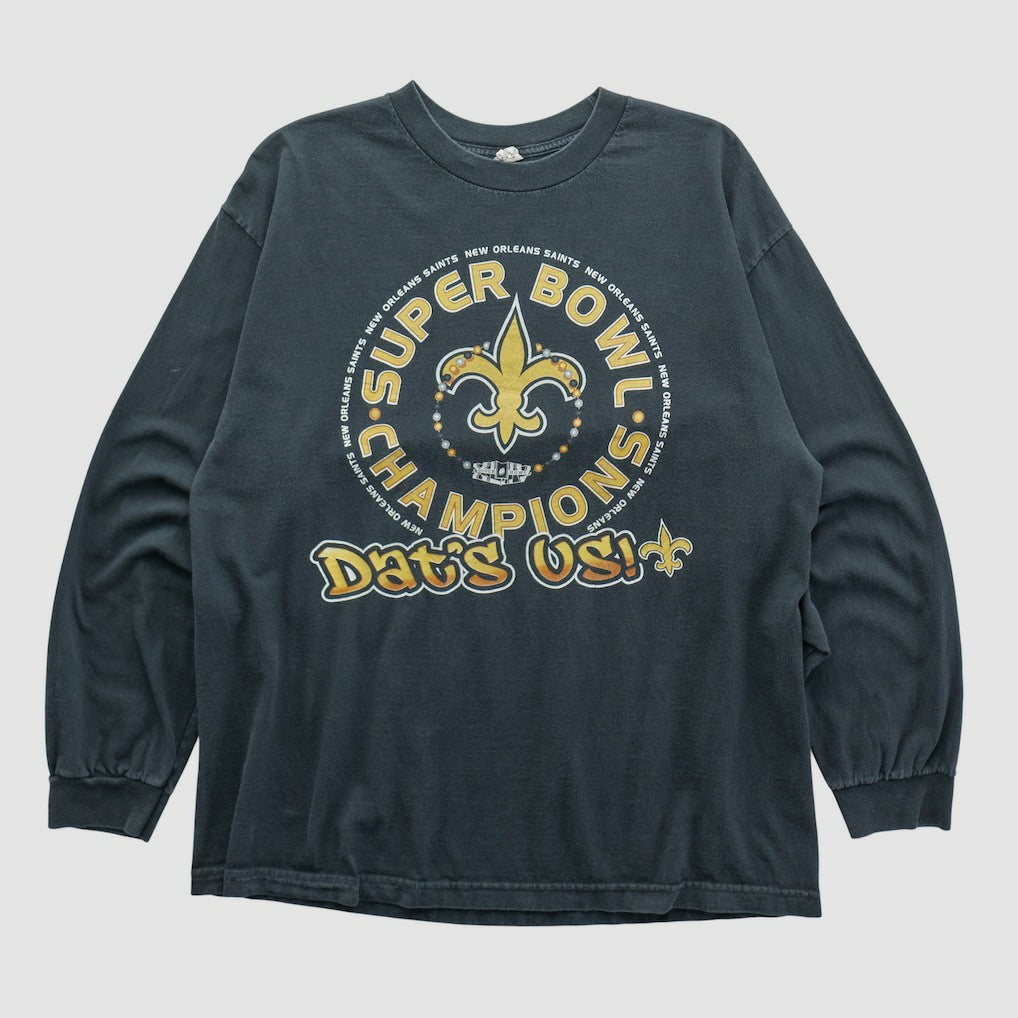 New Orleans Saints Alstyle 2010 Long Sleeve T-shirt Black Vintage | Fanatics