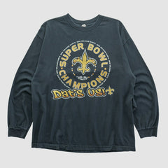 New Orleans Saints Alstyle 2010 Long Sleeve T-shirt Black Vintage | Fanatics