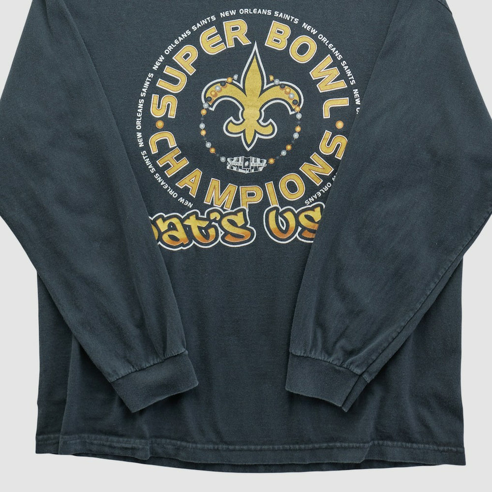 New Orleans Saints Alstyle 2010 Long Sleeve T-shirt Black Vintage | Fanatics