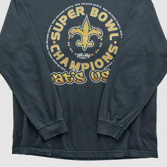 New Orleans Saints Alstyle 2010 Long Sleeve T-shirt Black Vintage | Fanatics