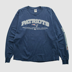 New England Patriots Gildan 2000s Long Sleeve T-shirt Navy Vintage | Fanatics