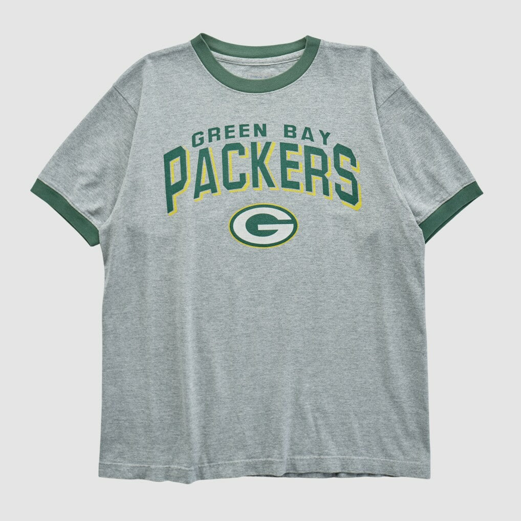Green Bay Packers Reebok 2000s T-shirt Heather Gray Vintage | Fanatics
