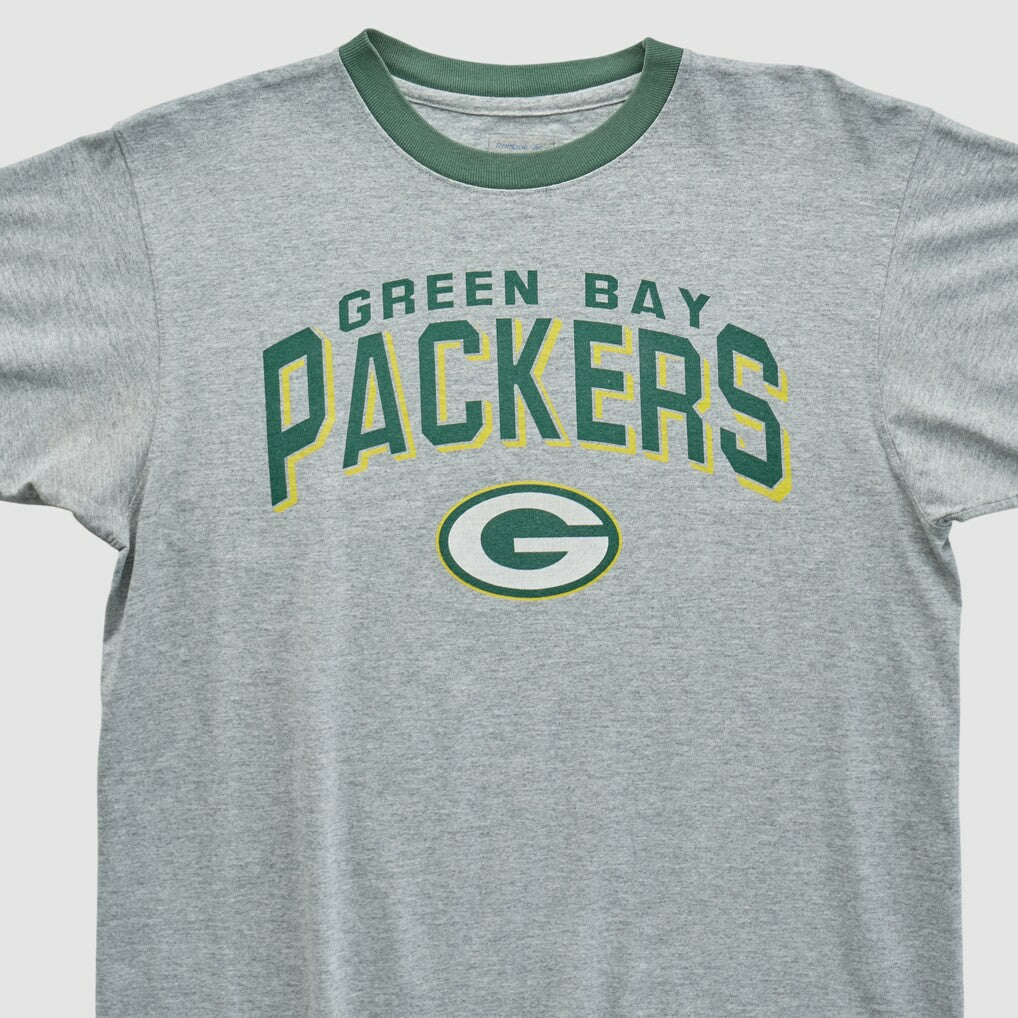 Green Bay Packers Reebok 2000s T-shirt Heather Gray Vintage | Fanatics