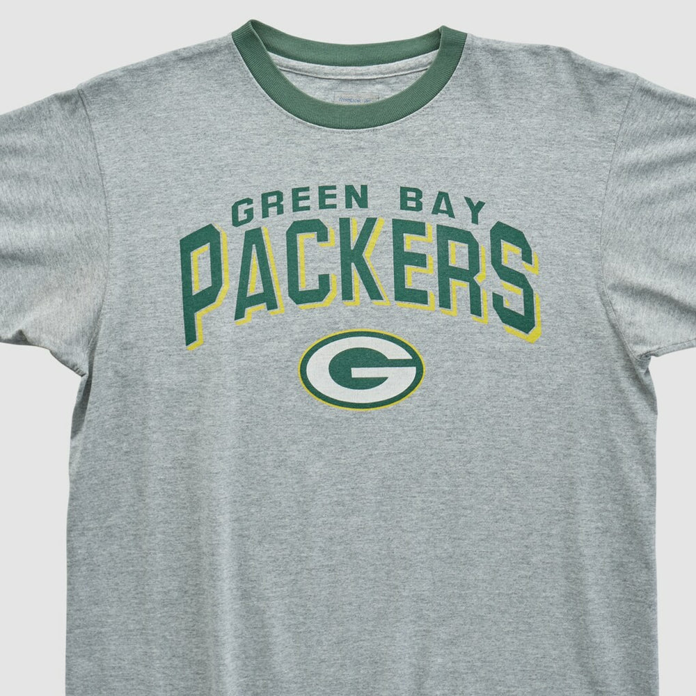 Green Bay Packers Reebok 2000s T-shirt Heather Gray Vintage | Fanatics