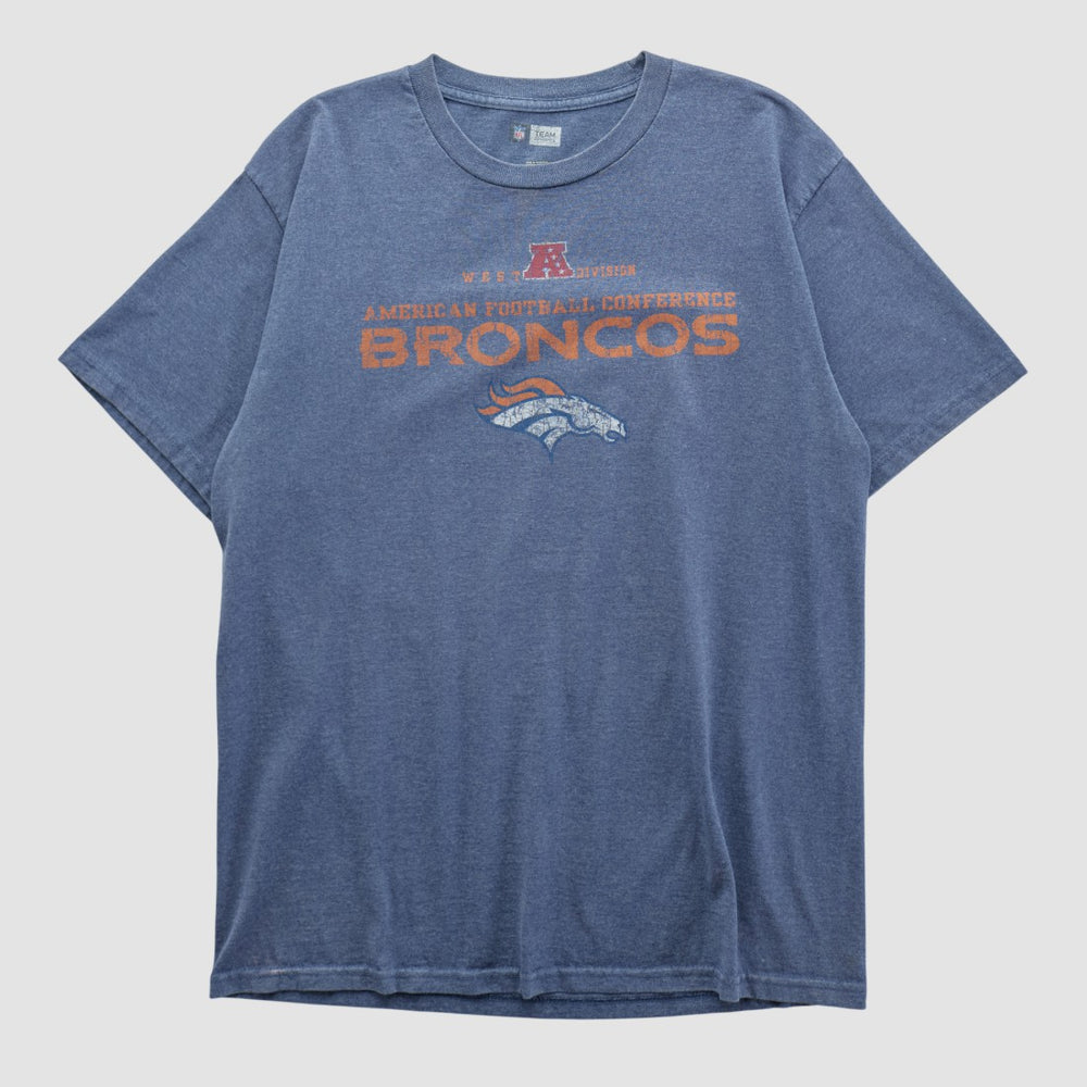 Denver Broncos NFL 2010s T-shirt Blue Vintage | Fanatics