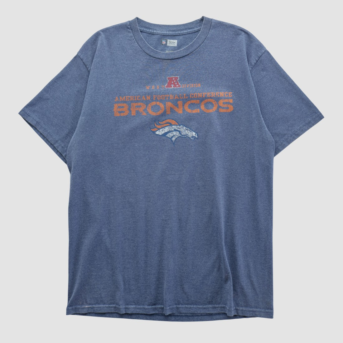 Denver Broncos NFL 2010s T-shirt Blue Vintage | Fanatics