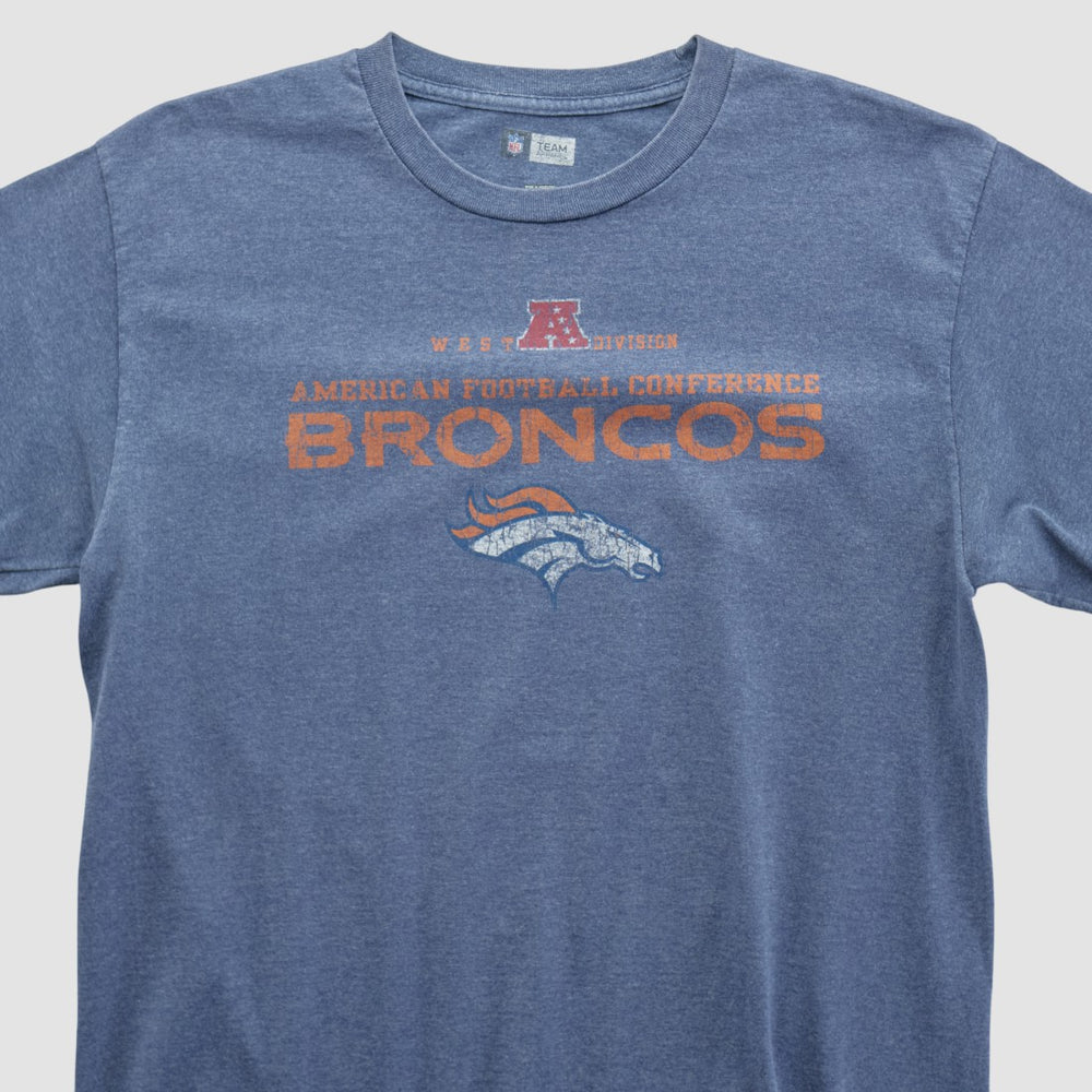 Denver Broncos NFL 2010s T-shirt Blue Vintage | Fanatics