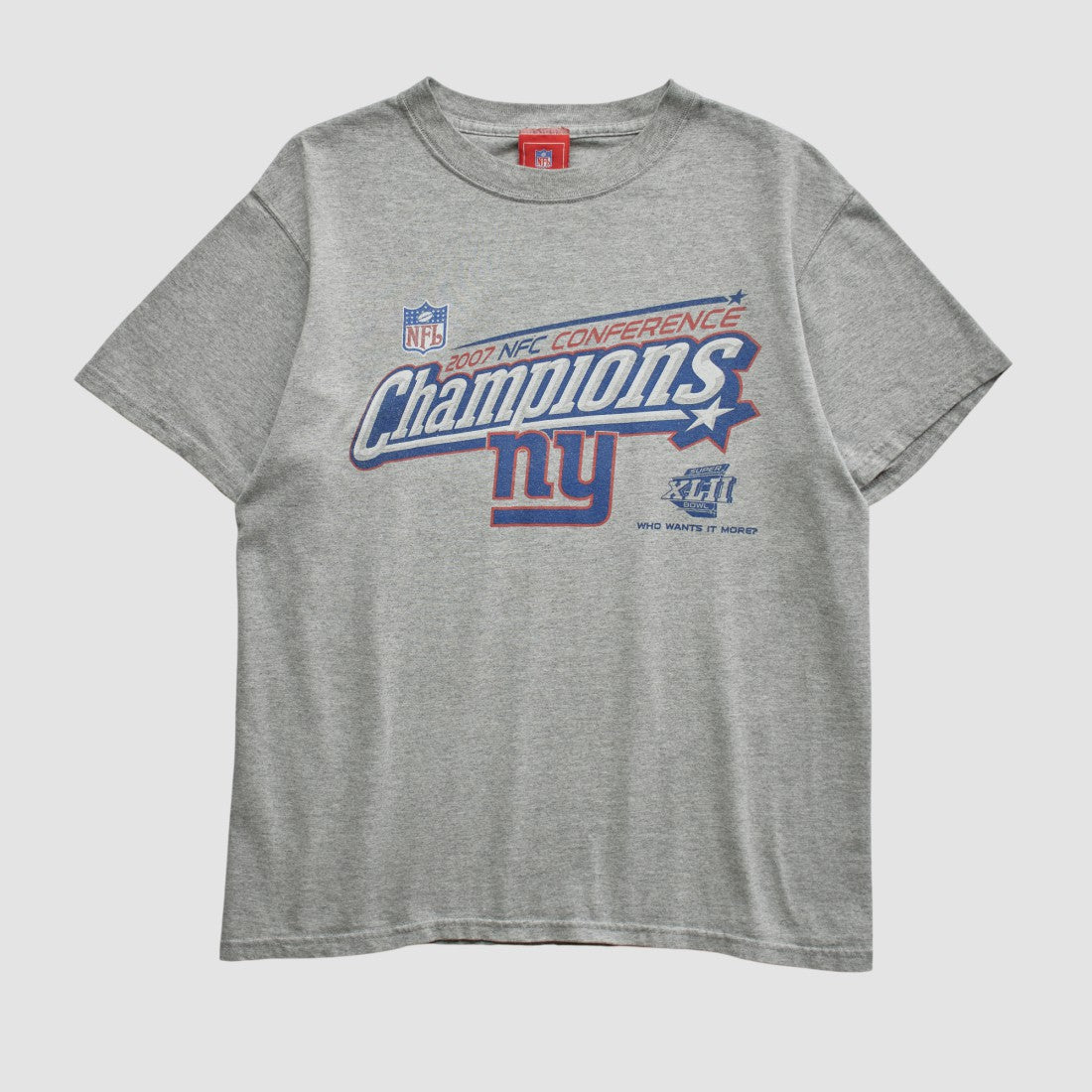 New York Giants NFL 2007 T-shirt Heather Gray Vintage | Fanatics