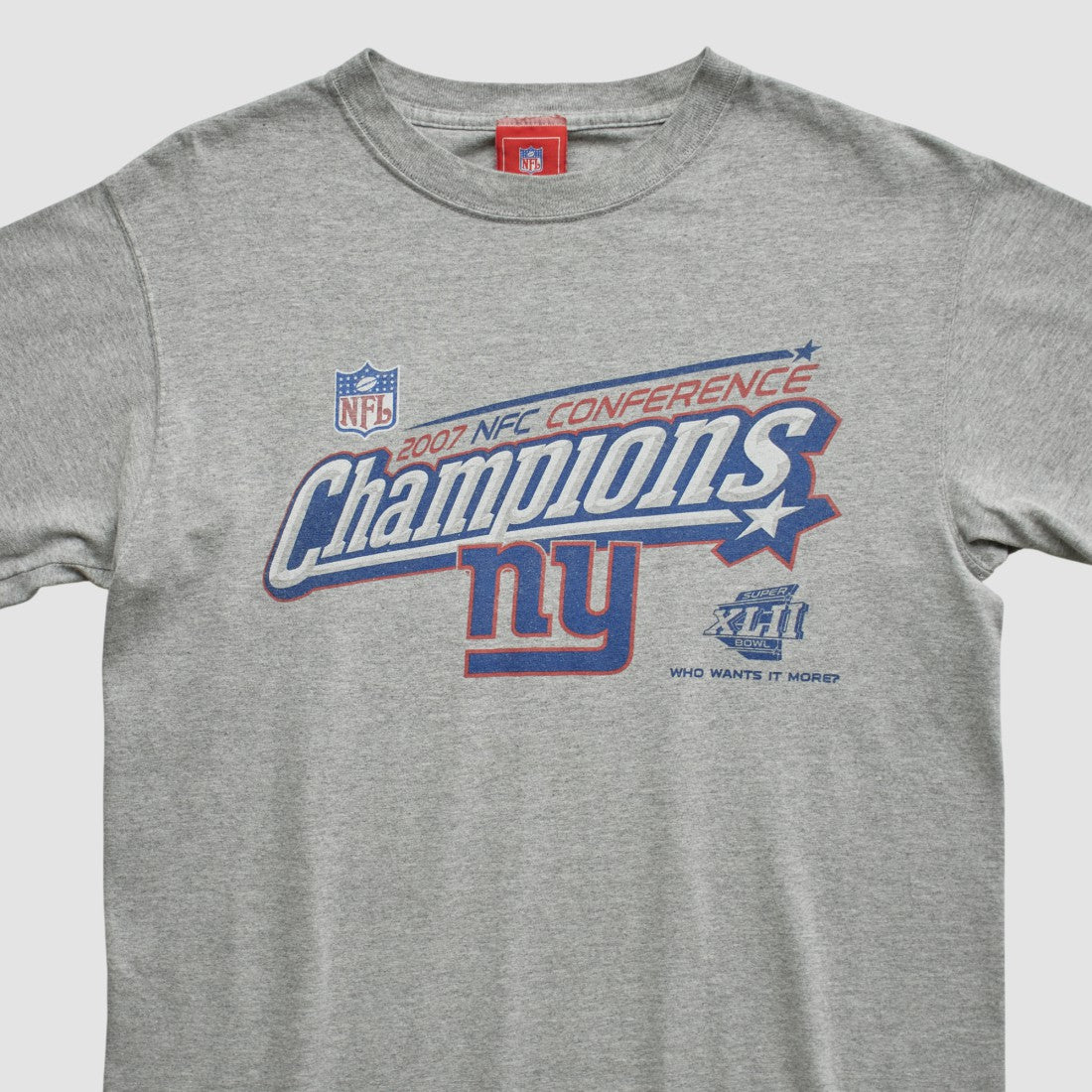New York Giants NFL 2007 T-shirt Heather Gray Vintage | Fanatics