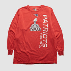 New England Patriots NFL 2012 Long Sleeve T-shirt Red Vintage | Fanatics