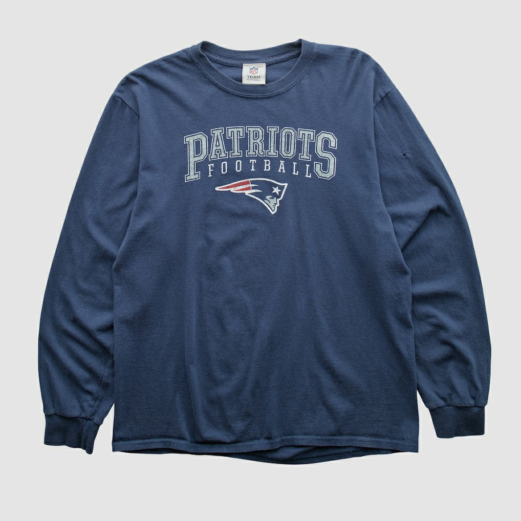 New England Patriots NFL 2010s Long Sleeve T-shirt Navy Vintage | Fanatics